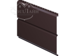 Металлический сайдинг Евробрус Pe 0.4 RAL 8017 Коричневый шоколад